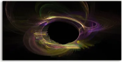 Produktbild von Coloray Acrylbild 140x70  Wandbild Acrylbilder digitales fraktales Impressionismus
