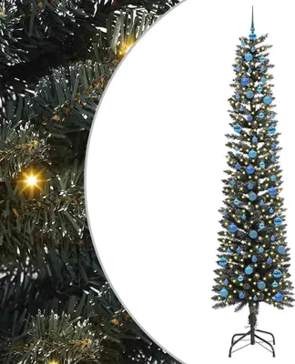 Image de vidaXL Arbre de Noël artificiel avec 300 LED avec support Vert 240 cm