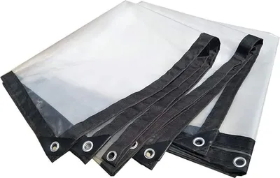 Produktbild von x 3 m wasserdichte, transparente Plane mit Ösen – Große Outdoor-Abdeckung, wasserdicht, Sonnenschutz, wetterfest für Gartenmöbel und Pool