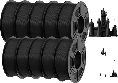 Obrázek produktu pro filament pro 3D tiskárny, vysokorychlostní výkon, bez bublinek, PLA META 10Black