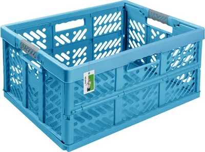 Produktbild von Keeeper Stabile Klappbox Mit Soft-Touch Griffen 54 X 37 X 28 Cm, 45 L, Ben  Sky Blue