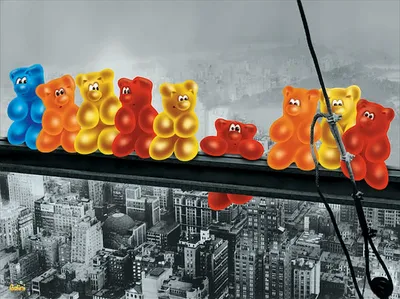 Produktbild von Ravensburger - Gelini Pachisi - Gummibärchen beim Lunch, 1000 Teile Puzzle