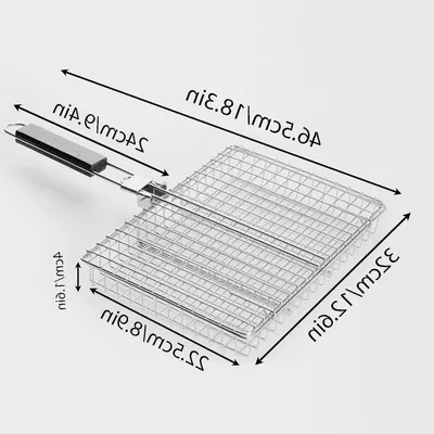 BBQ Schale - Draußen Kochen - Edelstahl - 32 x 22,5 cm - Silber