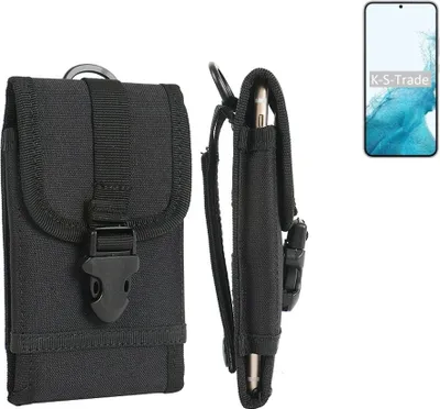 Produktbild von K-S-Trade Holster Handy Hülle kompatibel mit Samsung Galaxy S22+ Exynos Holster Handytasche Gürtel Tasche Schutz Hülle Robust Outdoor schwarz