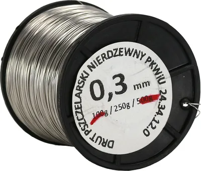 Produktbild von Wabendraht aus Edelstahl, Ø 0,3 mm, Spule 250 g