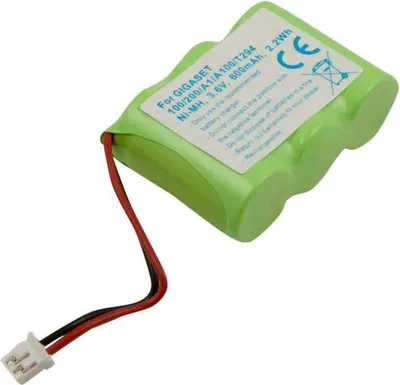 Obrázok produktu pre Avizar, Siemens Gigaset A100 kompatibilná telefónna batéria NiMH 3,6 V 600 mAh, zelená
