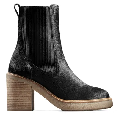 Produktbild von CLARKS Stiefel Cassiano Top mit komfortablem Stack-Absatz 1215 Black Interest 38