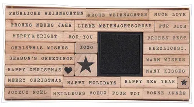 Produktbild von Stempelset Merry Christmas, Handwriting100%, 26 Stempel