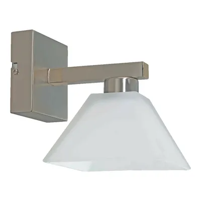 Imagen del producto de Aplique de pared SYDNEY, 1 bombilla E14 de 40W, metal/vidrio, regulable