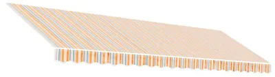 Image de vidaXL Toile de store Multicolore Rayé 5x3 m