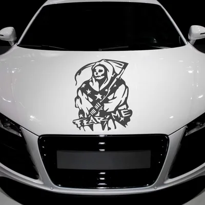Produktbild von Aufkleber - Autoaufkleber "Fear me" 60cm x 50cm Graphit metallic - Tuning Carystyling Heckscheibe Auto