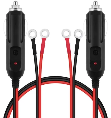 Imagen del producto de 2 adaptadores para encendedor de cigarrillos de 12V-24V con luz LED