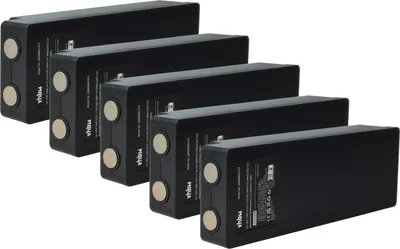Produktbild von vhbw 5x Akku Ersatz für Scanreco RSC7220 für Industrie-Funkfernsteuerung Fernbedienung (2500 mAh, 7,2 V, NiMH) - Schwarz
