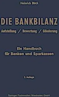Obrázok produktu pre Die Bankbilanz