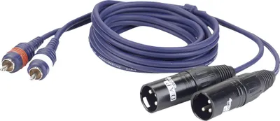 Produktbild von DAP FL26 - 2 RCA male L/R to 2 XLR/M 3P 3 m