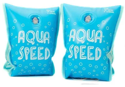 Zdjęcie produktu dla AQUA-SPEED Skrzydła wodne z wewnętrzną wyściółką Pomoc w pływaniu Zabawa w pływanie dla niemowląt i dzieci od 3 do 6 lat (od 18 do 30 kg) Opaski Premium, niebieski 02