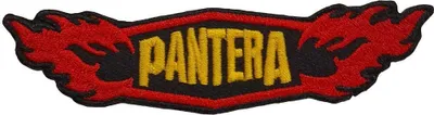Produktbild von Pantera - Flammen - Aufnäher zum Aufbügeln - Baumwolle RO4369 (Einheitsgröße) (Rot/Schwarz/Gelb)