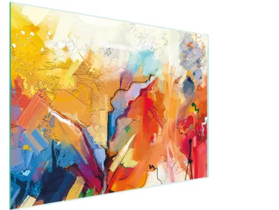 Image de Planche à découper Plaque de cuisson multi-verre 30x22 cm pièce Multicolore