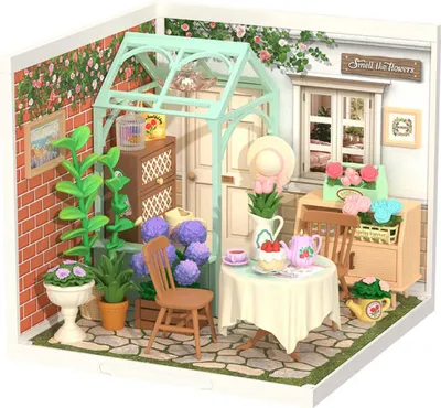 Produktbild von ROBOTIME Rolife DIY House: Wintergarten mit LED-Beleuchtung 151 dlks