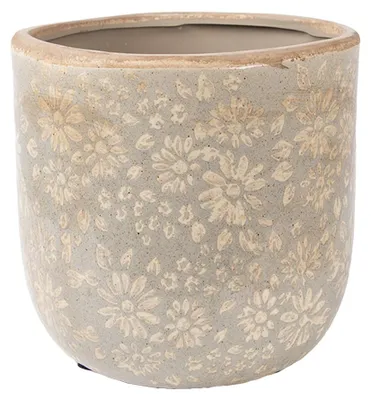 Produktbild von Clayre & Eef Blumentopf Ø 18x16 cm Grau Keramik