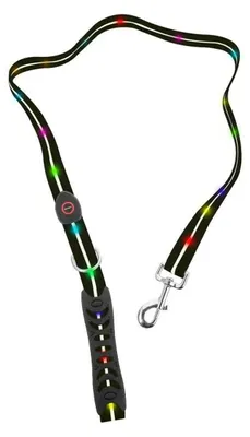 Produktbild von Doggy Village MT7119 Hundeleine, Schwarz, 1,2 m, LED-Licht