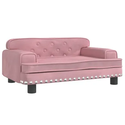 Produktbild von vidaXL Hundebett Rosa 70x45x30 cm Samt