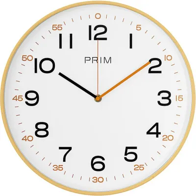 Produktbild von PRIM Wanduhr Radio Sandy rund Ø 350 mm Kunststoff Hellbraun/Braun