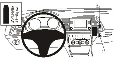 Produktbild von Brodit ProClip Fahrzeughalter 854890 - Winkelbefestigung - Seat Leon 13-20, Seat Leon 13-19, Seat Leon 13-18