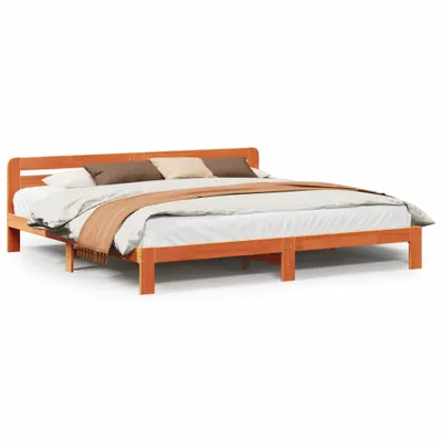 Obrázek produktu pro vidaXL Postel z masivu bez matrace vosk hnědá 180x200 borovice