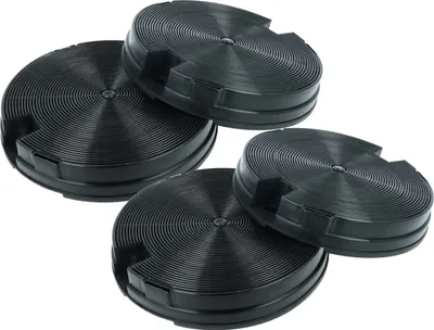 Produktbild von vhbw 4x Aktivkohlefilter kompatibel mit Elica 208250146603, 208259604401, 208250146604, 208259604402, 208262046601 Dunstabzugshaube - 19,8 cm