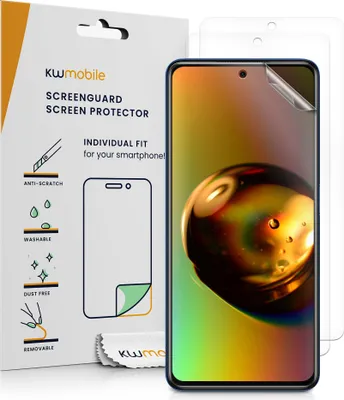 Produktbild von kwmobile 3x Displayschutzfolie kompatibel mit Xiaomi Poco X3 NFC / Poco X3 Pro Folie - klare Schutzfolien Set in transparent
