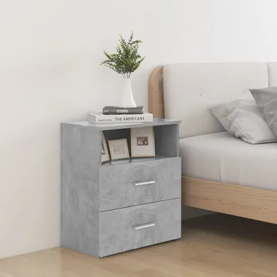 Produktbild von vidaXL Nachttisch Betongrau 50x32x60 cm