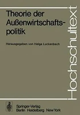 Produktbild von Theorie der Außenwirtschaftspolitik