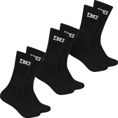 Produktbild von 39-42|DC Shoes Sport Crew Uni Socken 3 Paar schwarz DC-02 CREW