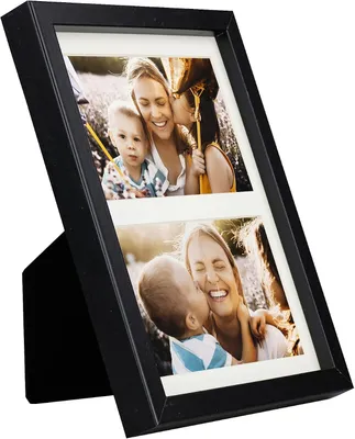 Imagen del producto de Marco para fotos con montura, de 17 x 23 cm, para 2 fotos de 10 x 15 cm, color , ideal para recuerdos