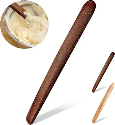 Zdjęcie produktu dla 11-calowe drewniane łopatki do mieszania chleba na zakwasie – drewniane narzędzie do przygotowywania chleba na zakwasie – drewniana łopatka do chleba na zakwasie – drewniane łopatki do mieszania chleba na zakwasie do kuchni i gotowania – akacja