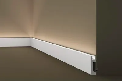 Produktbild von NMC IL10 WALLSTYL Sockelleiste Zierleiste Stuckleiste für Indirekte Beleuchtung 2 m