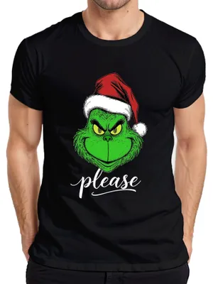 Immagine prodotto di Grinch please Gnomo di Natale regalo divertente Maglietta da uomo Grinch di Natale, nero, XL