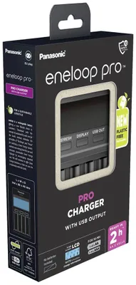 Productafbeelding van Panasonic Eneloop LCD PRO oplader, model BQ-CC65, ERP-versie, zonder batterijen