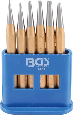 Immagine prodotto di BGS 9409 | Set di punzoni/ punzoni centrali | 120 mm | 1 - 5 mm | 6 pz.