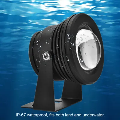 Zdjęcie produktu dla Reflektor LED do akwarium, wodoodporna lampa, oświetlenie punktowe akwarium, oświetlenie basenu, światło podwodne
