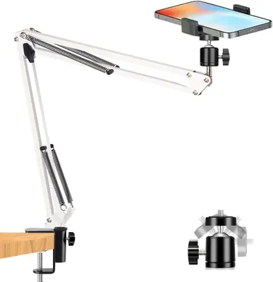 Produktbild von Handyhalterung, universelle flexible Halterung, 360° verstellbare Klemme, für Smartphones 4,0-6,5 Zoll