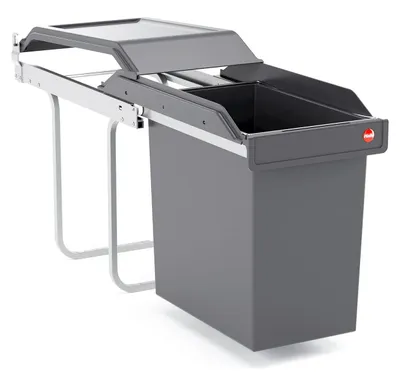 Image de Hailo Corbeille 3650241 SingleBox 24 litres encastrable
