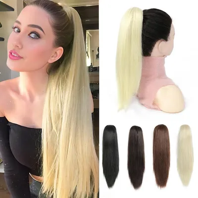 Obrázok produktu pre Drdol na sponku – príčesok – 40 cm – blond