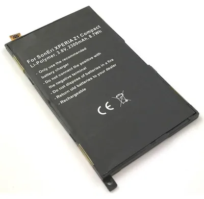 Produktbild von Akku für Sony LIS1529ERPC Li-Pol 3,8 Volt 2300 mAh schwarz.