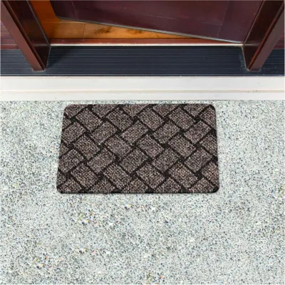 Produktbild von Fußmatte Türvorleger Bodenmatte Textil Melbourne Pflasterstein Braun Robust Wasserabweisend Breite 40 cm Länge 60 cm