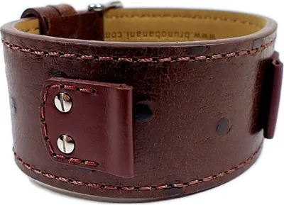 Produktbild von Bruno Banani Rectangular Ladies Ersatzband Uhrenarmband Straußenleder Optik Braun BR20726