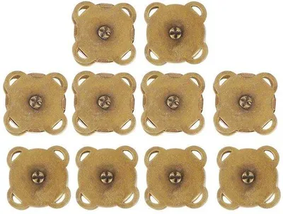 Productafbeelding van Magnetische sluitingen voor tassen - 10 stuks - 18,5 mm - geschikt voor handtassen en portemonnees - zelfklevend - accessoires - van hoge kwaliteit