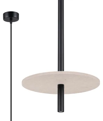 Productafbeelding van Hanglamp FELTRO 1 zwart/beige