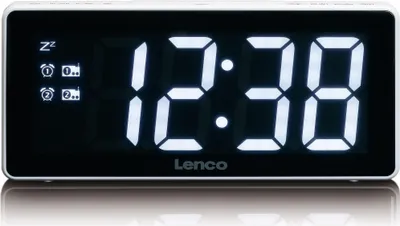 Produktbild von Lenco CR-30WH - Radiowecker mit 3 Zoll-display